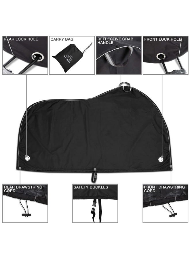 TeamObsidian Team Obsidian: Bike Covers | Styles - Outdoor Storage or Transportation/Travel | Waterproof, Heavy Duty, 600D, 300D, or 210D Oxford Ripstop Materials | Sizes L, XL, XXL for 1,2 or 3 bikes - Image 4