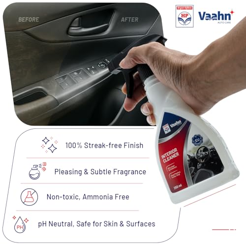 HP Vaahn Interior Cleaner - 250 Ml | Car Interior Cleaner Spray for Dashboard, Seat & Roof | Streak-Free Matte Finish | Removes Tough Stains and Dirt | Residue-Free & UV Protection - Image 5