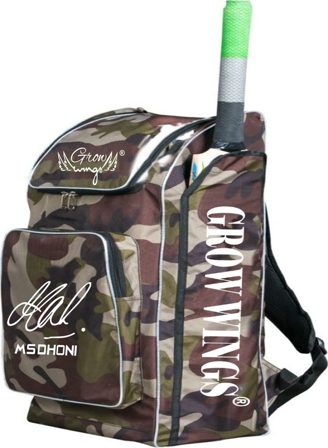 Grow wings Sports Cricket kit Bag (Army), Polyester, Camo - Image 3