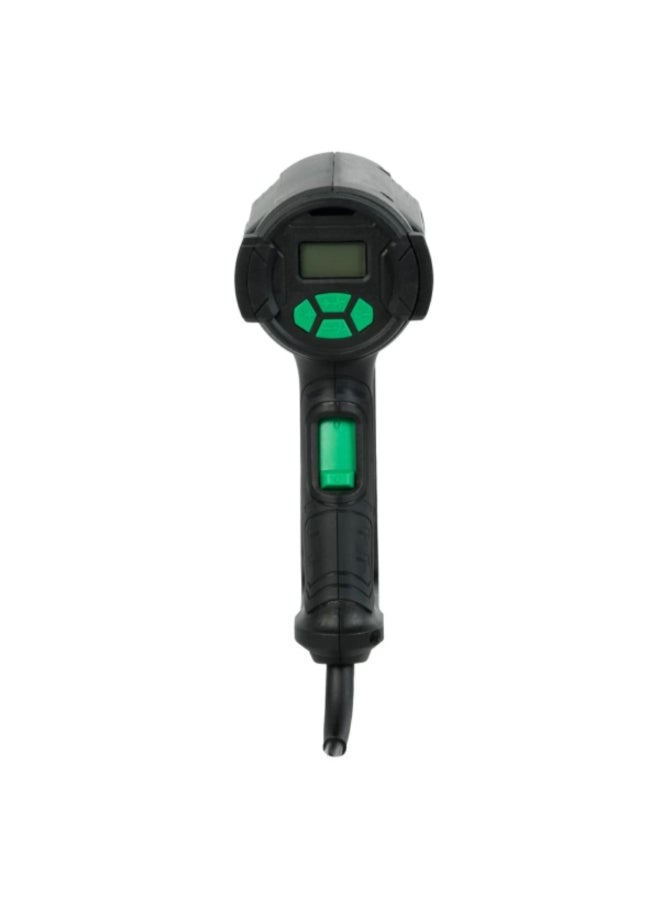 DWT 2000W 220-230V Heat Gun with Accessories Black and Green 24 x 8.5 x 26.7 cm HLPP20-600 - Image 2