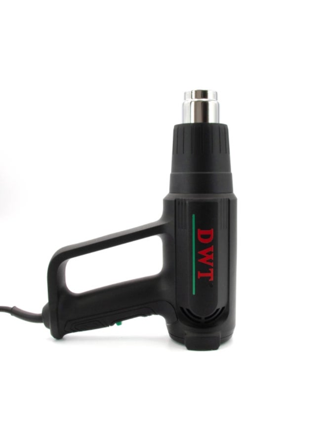 DWT 2000W 220-230V Heat Gun with Accessories Black and Green 24 x 8.5 x 26.7 cm HLPP20-600 - Image 5