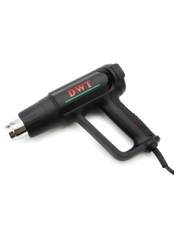 DWT 2000W 220-230V Heat Gun with Accessories Black and Green 24 x 8.5 x 26.7 cm HLPP20-600 - Image 3