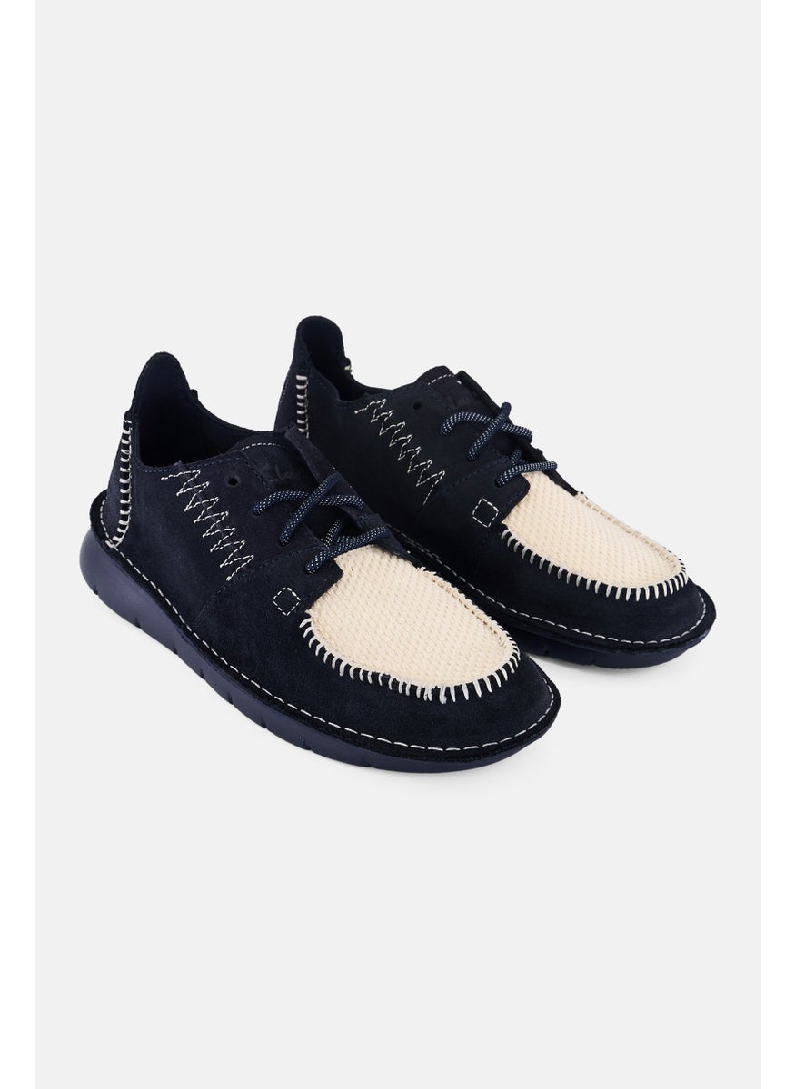 clarks - Men Colehill Walk Standard Fit Lace Up Casual Shoes, Navy Blue - Image 1