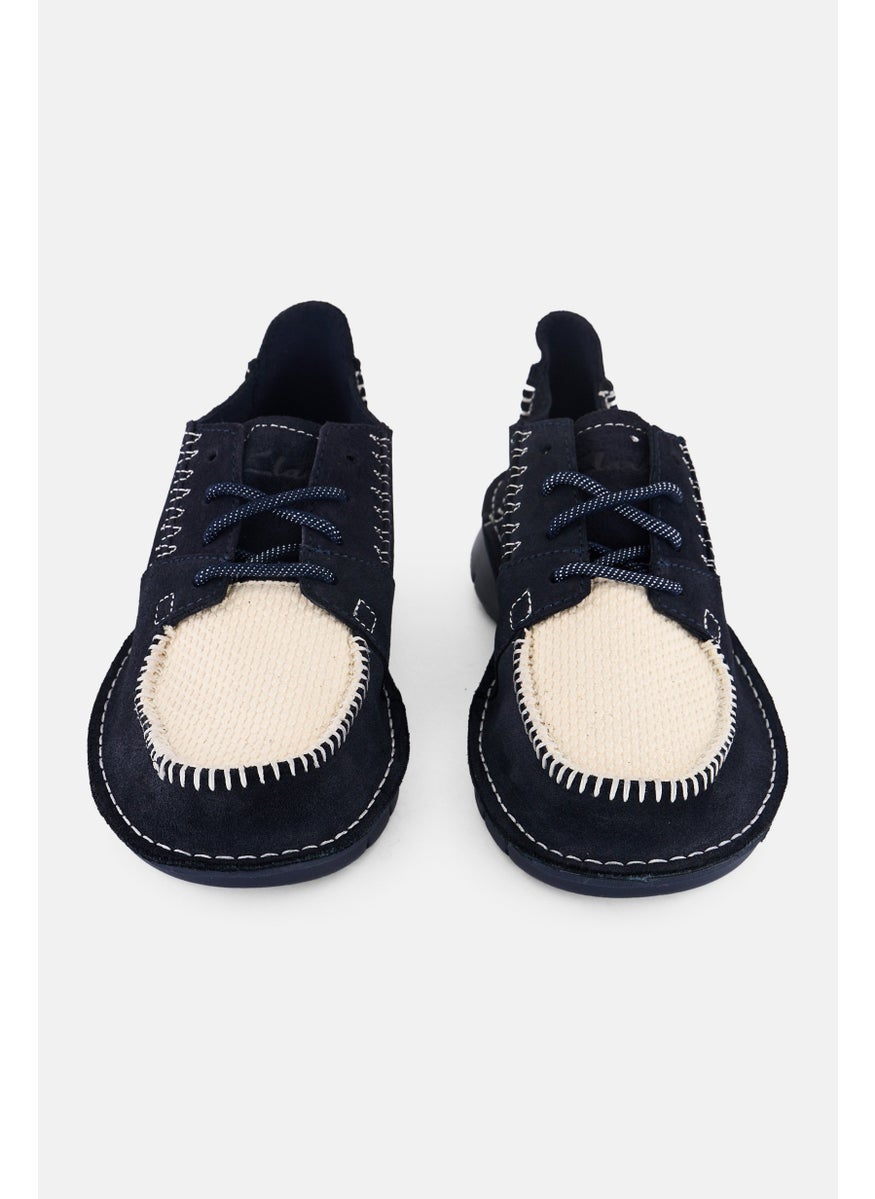 clarks - Men Colehill Walk Standard Fit Lace Up Casual Shoes, Navy Blue - Image 1