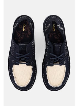 clarks Men Colehill Walk Standard Fit Lace Up Casual Shoes, Navy Blue  - Image 4