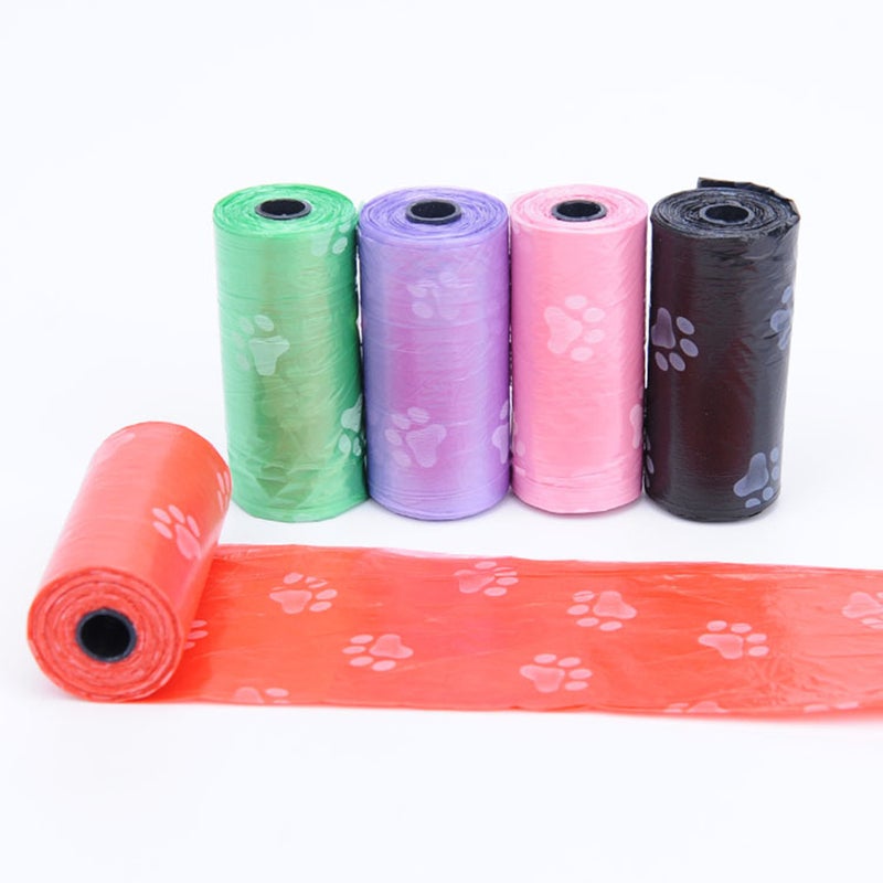 Printed Bags Thicken Disposable Clean Garbage Bags Pet Poop Holder for Outdoor Camping Hiking (Green) - Image 4
