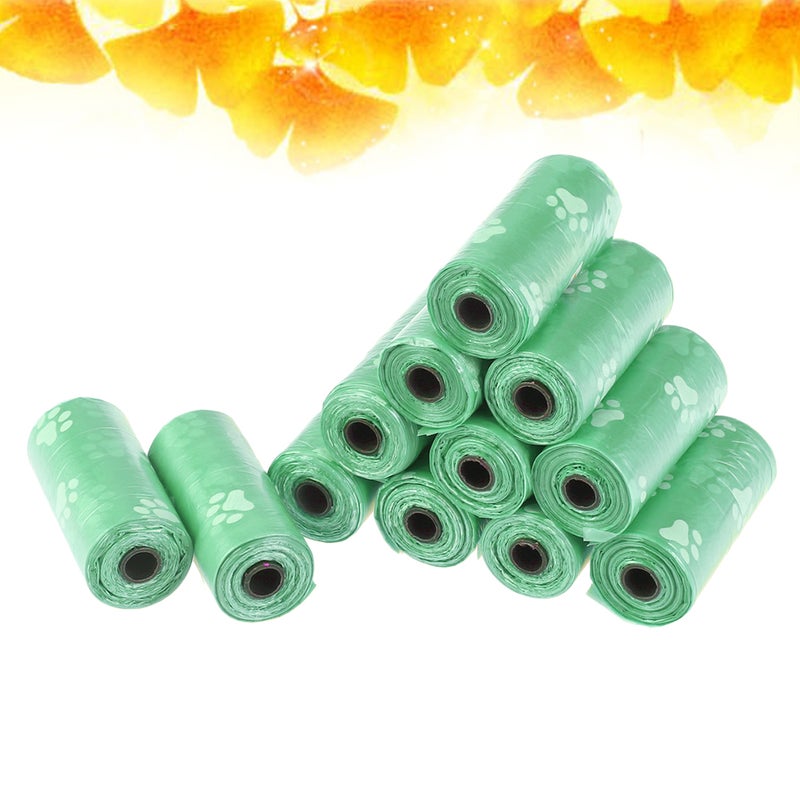 Printed Bags Thicken Disposable Clean Garbage Bags Pet Poop Holder for Outdoor Camping Hiking (Green) - Image 5