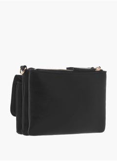 Flora Bella By Shoexpress Women Textured Crossbody Bag with Adjustable Strap  - Image 3