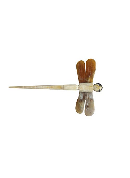 Marycrafts Marycrafts Dragonfly Horn Hair Stick Hairstick Hair Pin Hairpin Hair Accessories Handmade 5.91" 