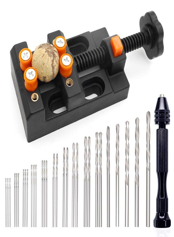 Vankcp 32 Pcs Pin Vise Set,Vankcp Universal Multiple Size Pin Vice with a Mini Carving Clamp for DIY Walnut, Beeswax, Olive Nut, Beads, Acrylic, Horn, Olive, Bodhi and Other Applications - Image 1