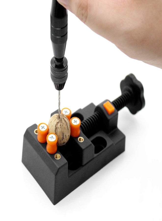 Vankcp 32 Pcs Pin Vise Set,Vankcp Universal Multiple Size Pin Vice with a Mini Carving Clamp for DIY Walnut, Beeswax, Olive Nut, Beads, Acrylic, Horn, Olive, Bodhi and Other Applications - Image 4