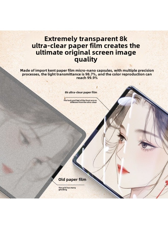 Suitable For Ipad Paper Film 2022 Magnetic Detachable Pro11 Painting 2021 Air5/4/6 Handwritten Film-Color: Japanese Raw Material Yiken Special Paper Film  Real Paper Feel-Size:Ipad Mini4/5 7.9inch - Image 2