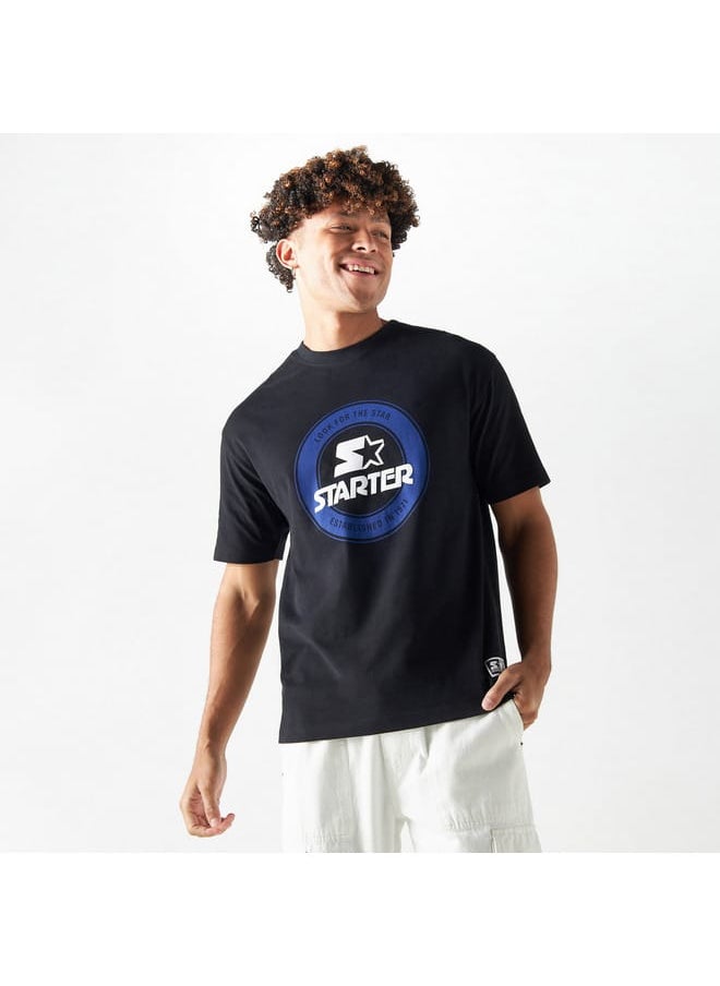 STARTER Starter Print Crew Neck T-shirt with Short Sleeves  - Image 1