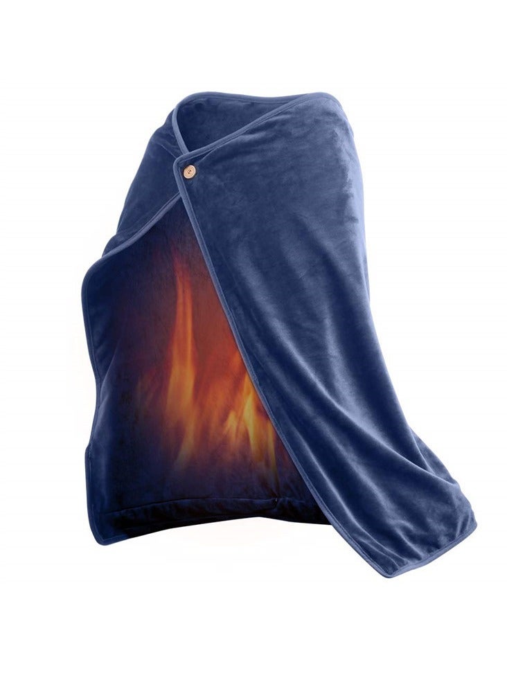 عام USB بطانية كهربائية ، المحمولة بطانية الحرارة ، سوبر مريحة لينة بطانية الحرارة ، التدفئة بسرعة ، مناسبة للسيارة ، مكتب ، الفصول الدراسية ، استخدام المنزلي (الرمادي ، 100 * 70cm بوصة) - Image 1