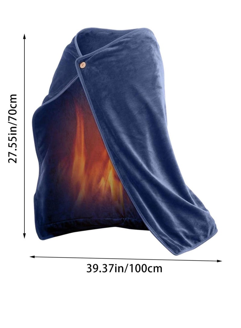 عام USB بطانية كهربائية ، المحمولة بطانية الحرارة ، سوبر مريحة لينة بطانية الحرارة ، التدفئة بسرعة ، مناسبة للسيارة ، مكتب ، الفصول الدراسية ، استخدام المنزلي (الرمادي ، 100 * 70cm بوصة) - Image 3