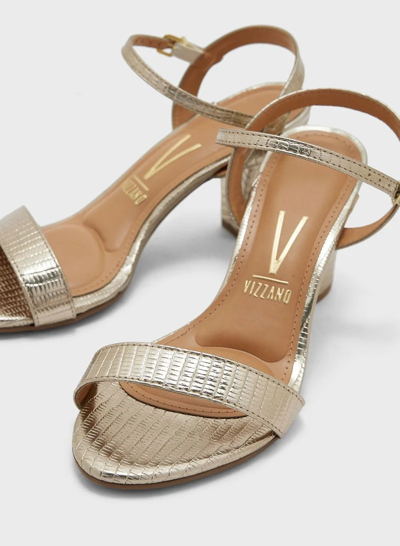 VIZZANO Hazel Ankle Strap High Heel Sandals
