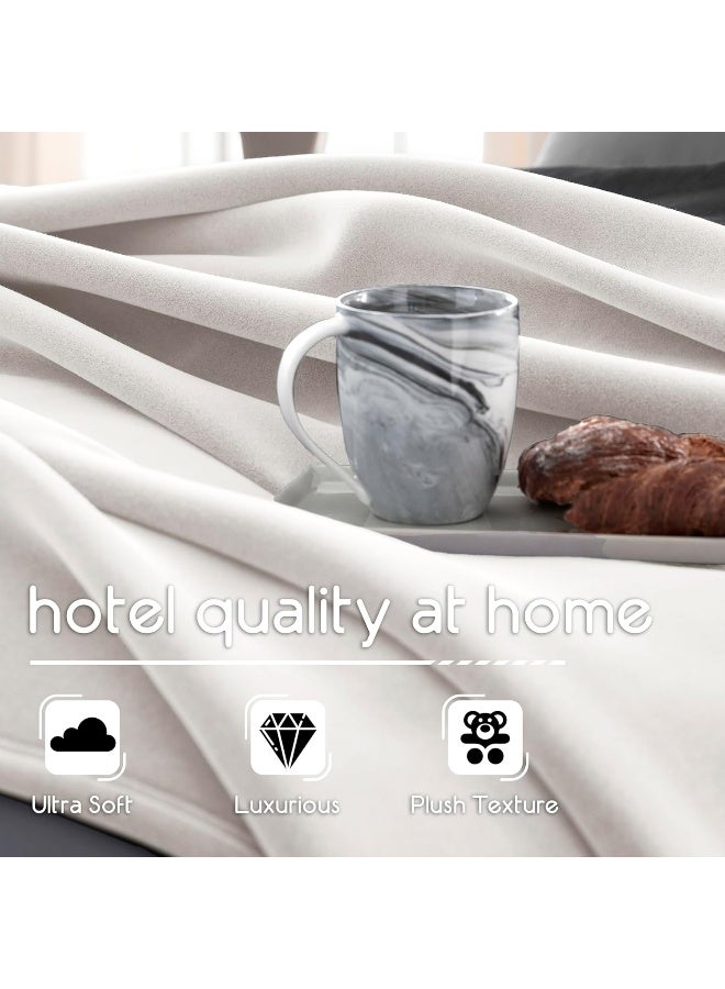 Vellux 1B07048 Original Insulating Core Hotel Style Solid blanket Machine Washable Soft Cozy Warm Thermal Durable Pet Friendly All Seasons Layering Bed Sofa Blankets, Twin, Ivory - Image 4