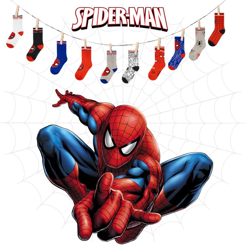 Marvel Spiderman Boys Socks, 10-Pack of Decorative Spiderman Toddler Socks, Amazing Legends Socks for Boys - Image 5