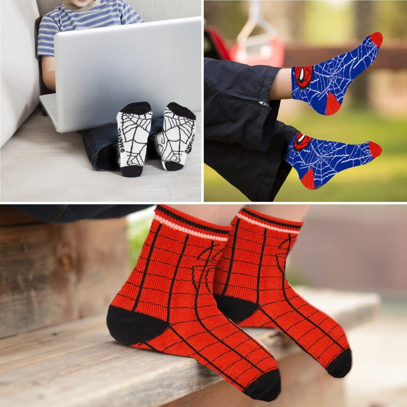 Marvel Spiderman Boys Socks, 10-Pack of Decorative Spiderman Toddler Socks, Amazing Legends Socks for Boys - Image 4