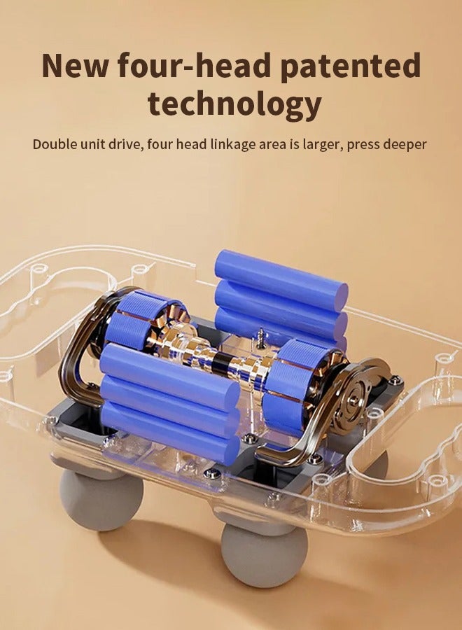 Deep Tissue 4 Head Massager Muscle Relaxing Deep Tissue Deep Tissue Massager Quiet Operation for Home Use for Legs - Image 2