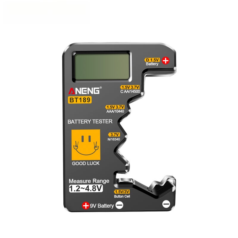 BT189 Battery Tester for C, AA, AAA, D, N, 9V 6F22 Batteries 1.5V 3V Button Cell Battery Gauge Electric Tools - Image 1