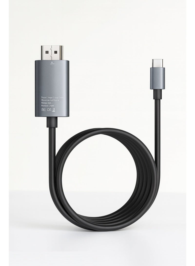 SPON 4K UHD Type-C to HDMI Adapter Cable – High-Definition Video Output for Laptop, Phone & Tablet - Image 4