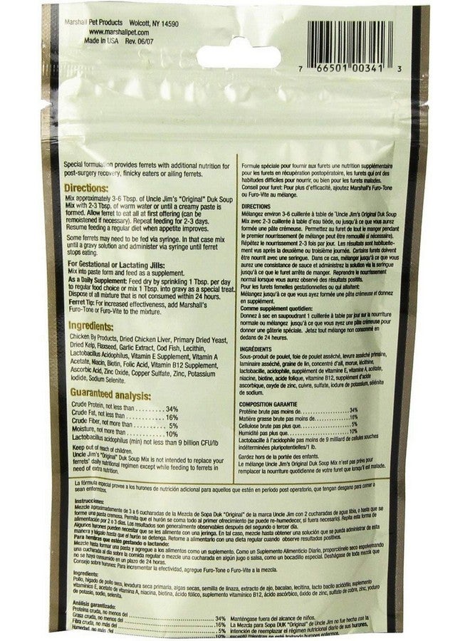 مارشال مزيج حساء دوك الأصلي من مارشال أونكل جيم للقوارض، وزن 1.69 رطل (6 عبوات × 4.5 أونصة) - Image 4