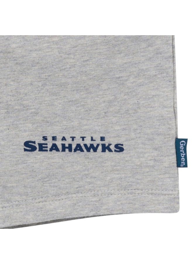 Gerber Geber Unisex Baby NFLTeam T-Shirt and Shorts Set, Seahawks, 4T - Image 5