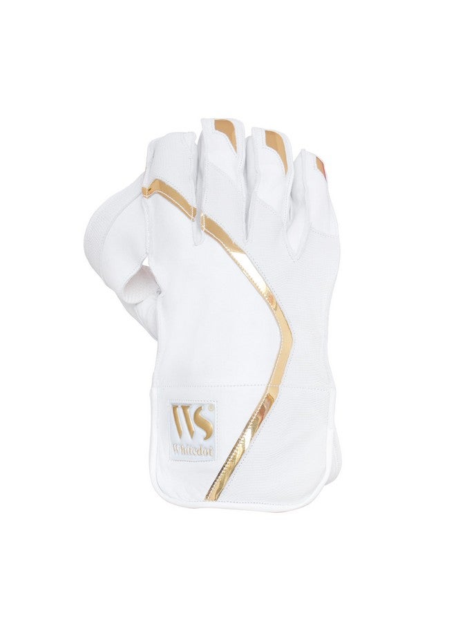 WHITEDOT SPORTS Whitedot Summer Leather Cricket Wicket Keeping Gloves Suitable for Profe ional Players (Griffin, Youth) - Image 2