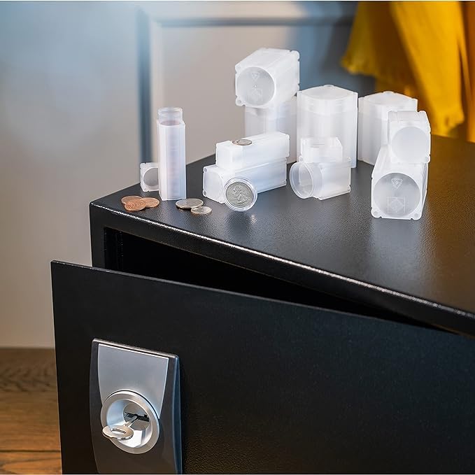 Lighthouse - Square Coin Tubes - Convenient Push Top, Virtually Unbreakable, Acid Free and Archival Quality - Coin Tubes for US Penny, 10 Pack - Image 4