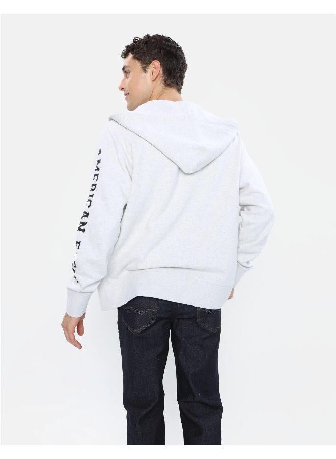 American Eagle Graphic Zip Through Hoodie - Image 4