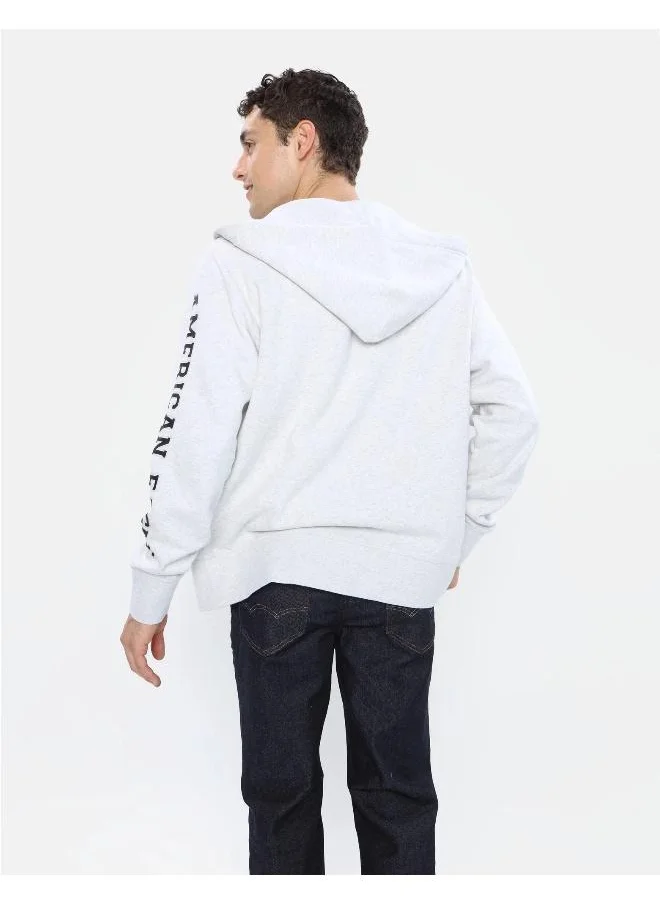 American Eagle Graphic Zip Through Hoodie