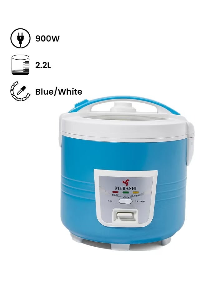 Mebashi Electric Rice Cooker ME-RC777 Blue/White - Image 1