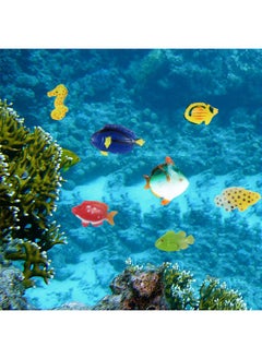 BOAO Boao 48 Pcs Plastic Fish Toys Small Tropical Fish Figure Play Set Sea Animals Bath Toys Tropical Party Favors Assorted Ocean Creatures Figures Birthday Learning Educational Party Supplies  - Image 4