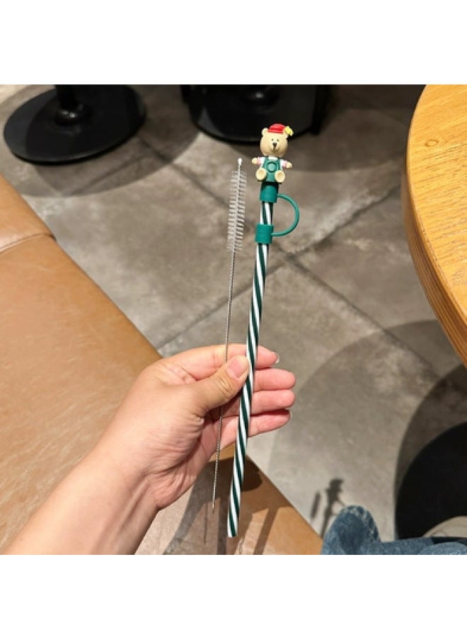 Star Style Suitable For Xingba Style Straw Cup Dustproof Straw Plug Cute Cartoon Environmental Protection Silicone Straw Cap Straw