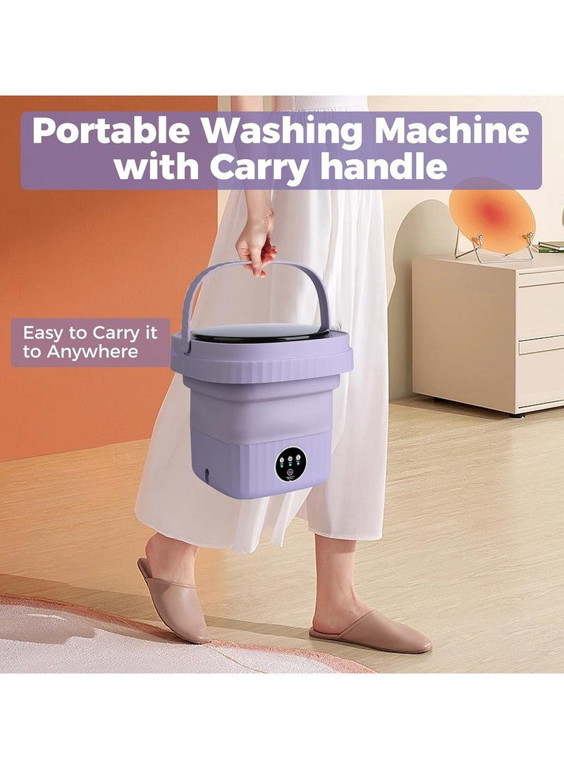 Arabest Portable Washing Machine 6L Mini Washing Machine with 3 Modes Timing Cleaning Portable Washer with Soft Spin And Draining For Socks Baby Clothes Towels and Small Items - Image 4