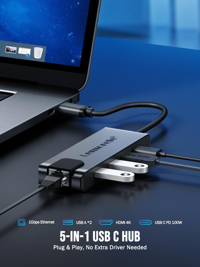 Lemorele Capture Card, USB C Dock for MacBook Pro/Air M1, iPad Pro, Chromecast, Switch, PS4 and More - Image 2
