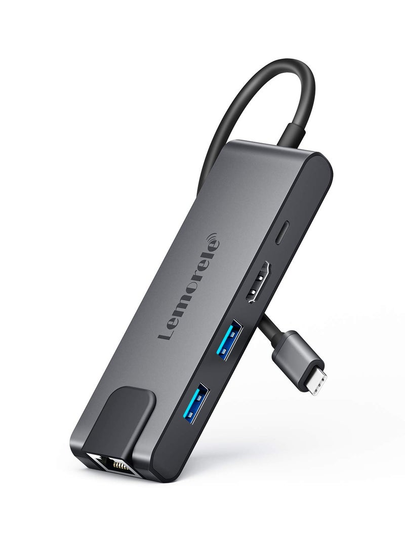 Lemorele Capture Card, USB C Dock for MacBook Pro/Air M1, iPad Pro, Chromecast, Switch, PS4 and More - Image 1