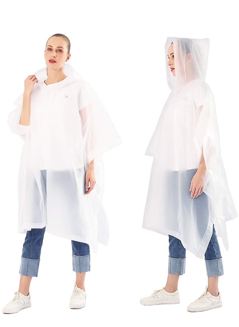 SYOSI - Portable EVA Raincoats for Adults, KASTWAVE Reusable Rain Ponchos with Hoods and Sleeves Lightweight Raincoats for Lightweight for Adults, Emergency, Camping, Men, Women - Image 1