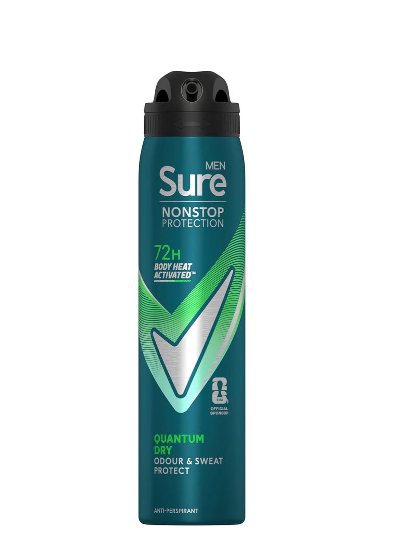 Sure Non-Stop Protection Quantum Dry Anti-Perspirant Spray,150ml - Image 1