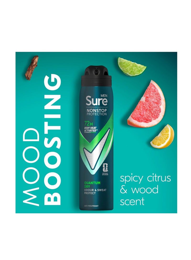 Sure Non-Stop Protection Quantum Dry Anti-Perspirant Spray,150ml - Image 3