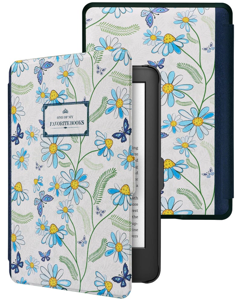 WALNEW Case for 6” Kindle Paperwhite 2012-2017(Model No.EY21 or DP75SDI) - PU Leather Case Smart Protective Cover Only Fits Old Generation Kindle Paperwhite Prior to 2018 - Image 1