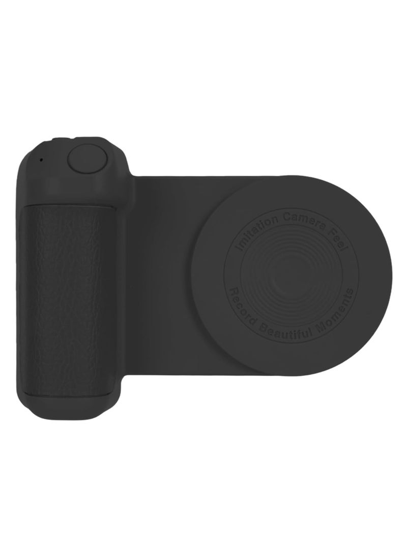 Magnetic Camera Grip, Bluetooth Mount, Smartphone Grip, Photo Holder, Bluetooth, Wireless Remote Control for All Phones, Video Recording, Vlog (Black) - Image 1