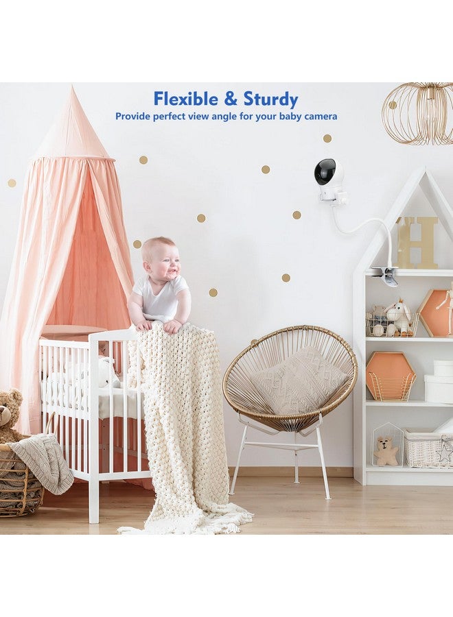 wochel Flexible Baby Monitor Clip Mount Compatible with Infant Optics DXR-8 Pro, Nanit Pro, Owlet, Eufy, HelloBaby, Motorola, Vtimes, Arenti, VTech, Babysense and Other Baby Camera with 1/4 Screw Hole - Image 3