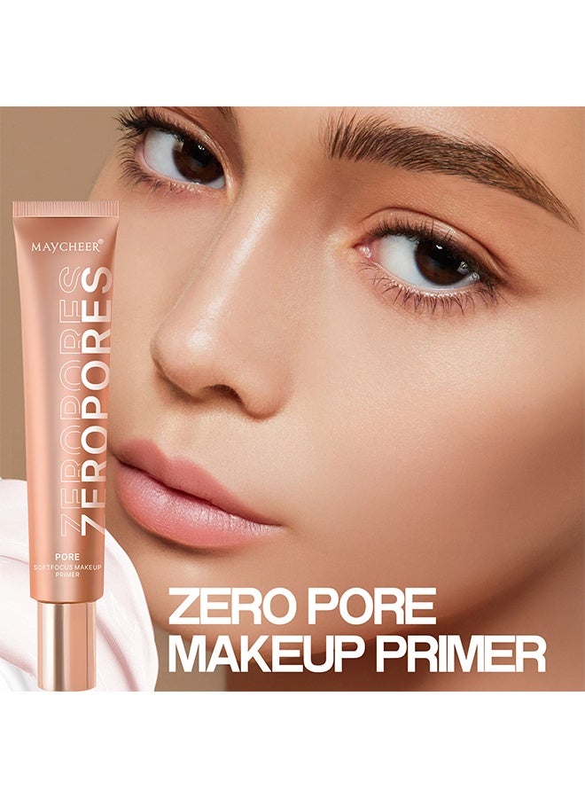 MAYCHEER Zero Pores Softfocus Makeup Primer,Brighten Glow Vegan Face Primer – Natural, Moisturizing, Waterproof Base for Poreless, Long-Lasting Wear - Image 2