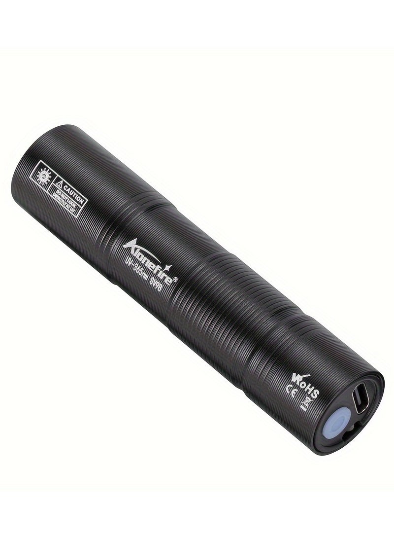 ألون فاير Alonefire SV98 UV Flashlight - Invisible Ink Detector u0026 Stain Remover | 365nm UV LED for Camping, Resin Curing, Pets | Type-C Rechargeable, High Power, Portable Design - Image 4