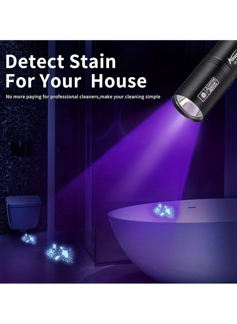 ألون فاير Alonefire SV98 UV Flashlight - Invisible Ink Detector u0026 Stain Remover | 365nm UV LED for Camping, Resin Curing, Pets | Type-C Rechargeable, High Power, Portable Design - Image 2