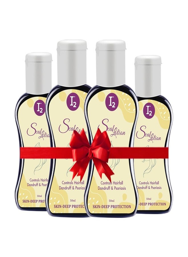 I2cure Hair Growth lotion for Dry Itchy & Flaky Scalp & Skin Minimizes Skin Irritation Soothes | Relief From Scalp Itchiness | Hair Root Nutrients & Hair Growth For Men & Women 50ml (Pack of 4) - Image 1
