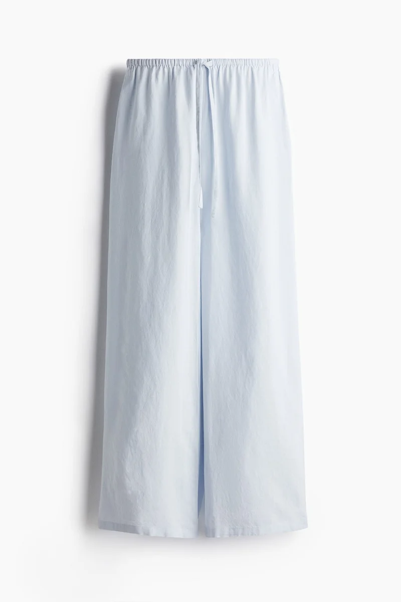 H&M Linen-blend drawstring trousers