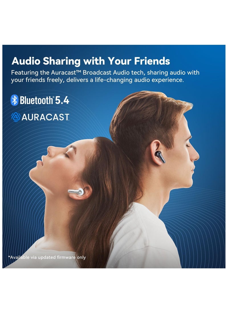 EarFun - EarFun Air Pro 4 Adaptive Hybrid Noise Canceling Wireless Earbuds, Qualcomm Snapdragon Sound, aptX™ Lossless, 6 Mics AI CVC 8.0 Call, LDAC Hi-Res Audio, 52H Playtime, Bluetooth 5.4, in-Ear Detection - Image 1